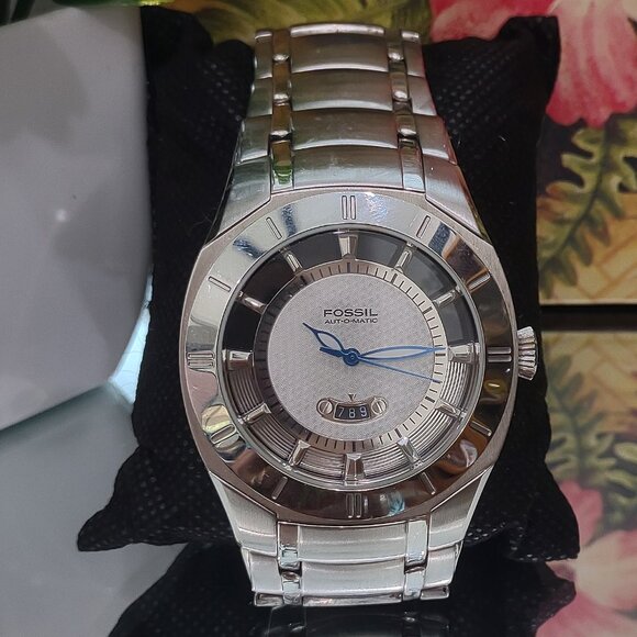 Rare SS FOSSIL ARKITEKT FS-4109 Men's Automatic Watch